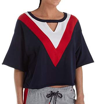Tommy Hilfiger Women's French Terry Pullover Top Pajama Shirt Pj