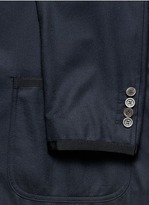 Thumbnail for your product : Nobrand Grosgrain edge wool twill blazer
