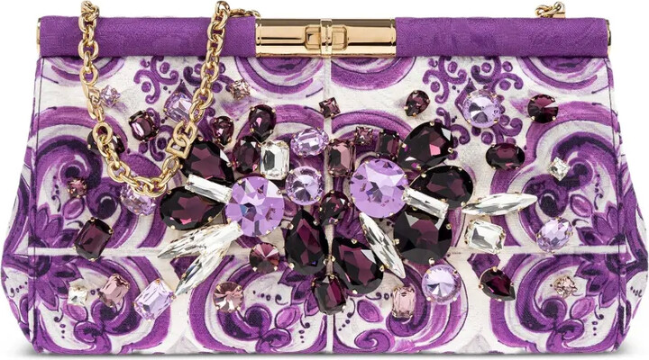Dolce & Gabbana small Marlene floral clutch bag