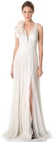 Thumbnail for your product : J. Mendel Sleeveless Pleated Gown