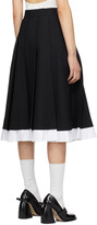 Thumbnail for your product : SHUSHU/TONG Black & White Pleated Skirt