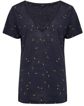 Rails Cara T-Shirt in Navy Crescents and Stars