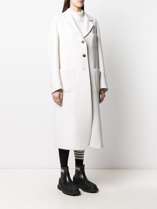 Thom Browne RWB-stripe tailored coat