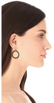 Thumbnail for your product : Chan Luu Malachite Hoop Earrings
