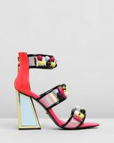 bright coloured heels