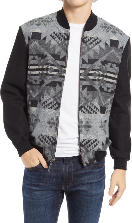 pendleton wool bomber jacket