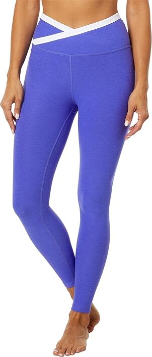 Beyond Yoga Spacedye Caught In The Midi High Waisted Legging in Ultra  Violet Heather
