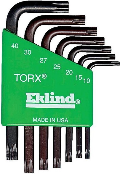 Eklind-TorxT10-T40-ShortArmTorxL-KeySet-7Piece
