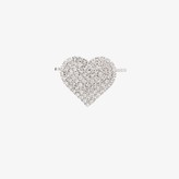 Thumbnail for your product : Alessandra Rich Crystal Heart Hairpin
