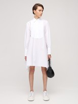Thumbnail for your product : J.W.Anderson Asymmetric Cotton Poplin Shirt Dress