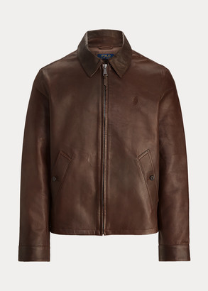 polo lambskin leather jacket