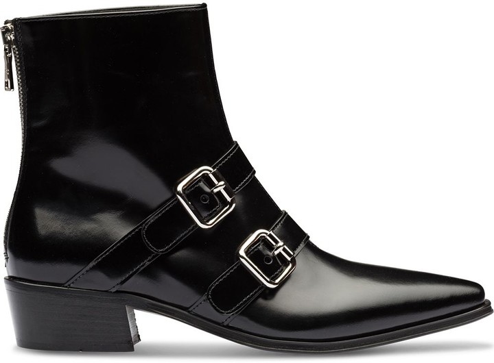 prada buckle boots