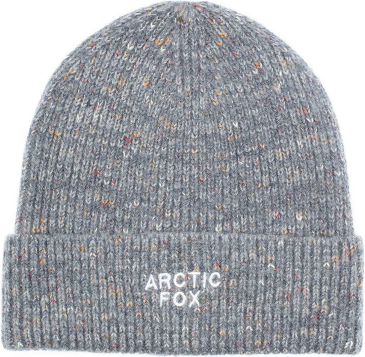 Arctic Fox & Co. The Embroidered Beanie In Quiet Harbour Grey