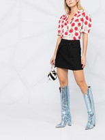 Thumbnail for your product : Boutique Moschino Apple Print Silk-Cotton Shirt