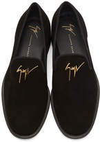 Thumbnail for your product : Giuseppe Zanotti Black Suede Tyson Loafers