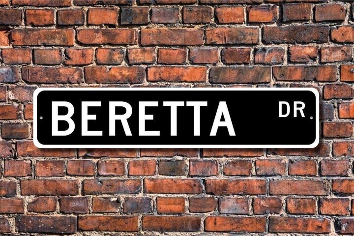 Beretta, Chevrolet Beretta Sign, Gift, Owner, Classic Car, Custom Street Sign, Quality Metal Sign