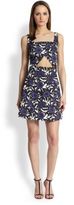 Thumbnail for your product : Rebecca Minkoff Hawk Cutout Rose-Print Dress