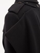 Thumbnail for your product : Burberry Panelled Cashmere-blend Trench Coat - Black