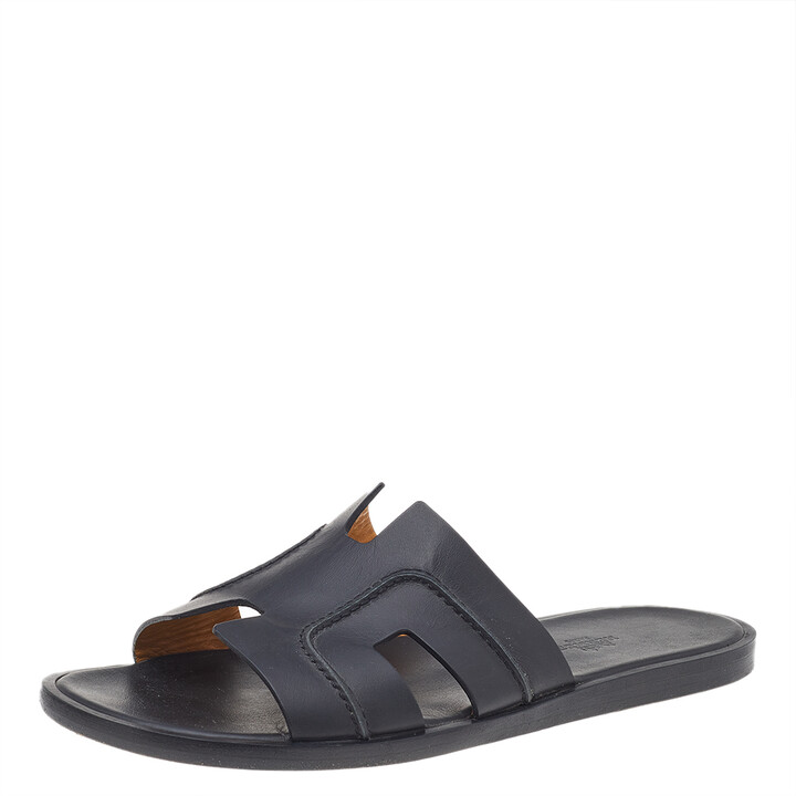 hermes slides black