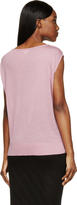 Thumbnail for your product : Helmut Lang Pink Jersey Cap-Sleeve T-Shirt