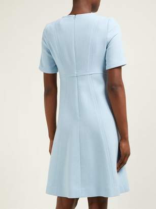 Goat Brigitte Wool-crepe Dress - Womens - Light Blue