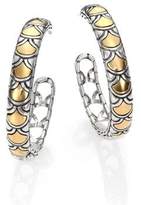 Thumbnail for your product : John Hardy Naga 18K Yellow Gold & Sterling Silver Hoop Earrings