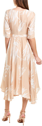 Max & Moi Silk-Blend A-Line Dress