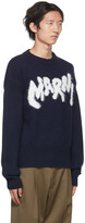 Thumbnail for your product : Marni Navy Intarsia Sweater