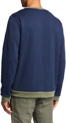 Onia Men's Hudson Contrast Crewneck Sweater