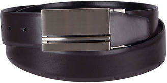 Jf J.Ferrar JF Reversible Feather-Edge Belt with Plaque Buckle - Big & Tall