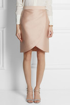Thumbnail for your product : Stella McCartney Kravitz satin-twill wrap-effect skirt