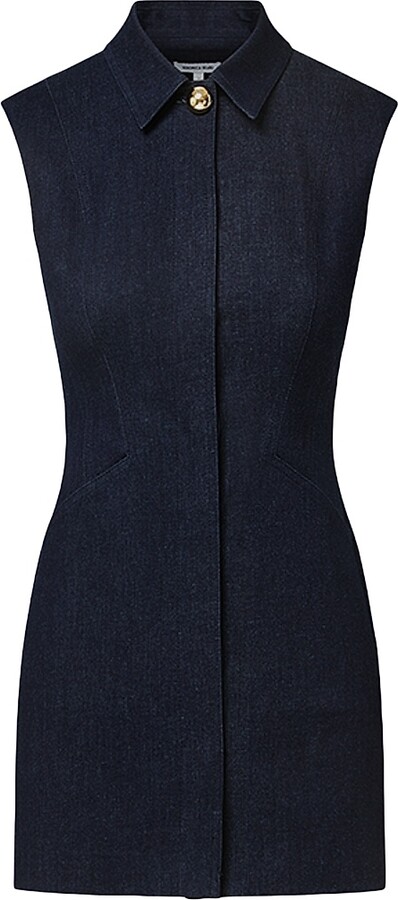Veronica Beard Women's Serina Denim Minidress - Dark Oxford - Size 12