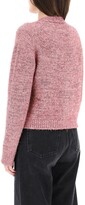 Thumbnail for your product : Ganni COTTON AND LUREX BLEND CARDIGAN M Pink,Metallic Cotton