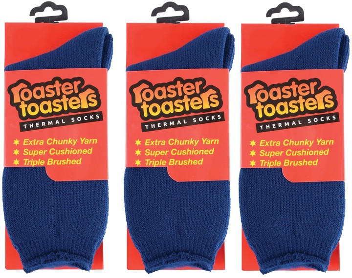 Roaster Toaster 3 Pairs Of Unisex Mens Thermal Socks Super Warm
