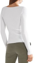 Thumbnail for your product : Vince Ribbed Stretch-knit Top