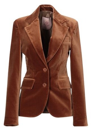 KITAGI® 6 Women Brown Suit jacket Cotton, Elastane - ShopStyle Blazers