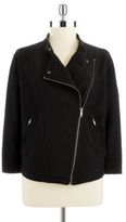 Thumbnail for your product : Calvin Klein Jeans Cropped Moto Jacket