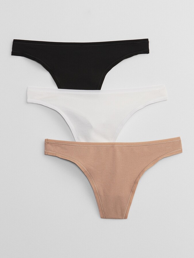 Gap Factory Organic Cotton Thong Underwear (3Pack) ShopStyle