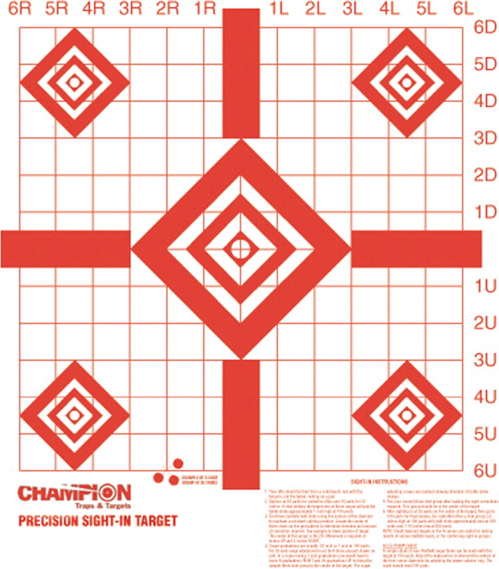 Champion Traps & Targets Champion Redfield Style Targets 47388 Prec Sightin 10
