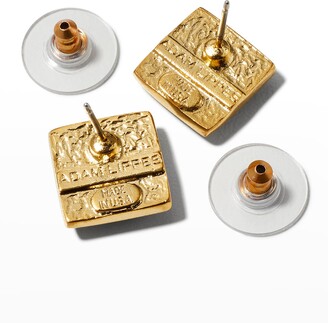 Adam Lippes Semi Precious Square Stone Earrings