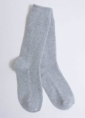 Mint Velvet Silver Grey Cashmere Blend Sock