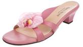 Thumbnail for your product : Taryn Rose Floral Leather Sandals