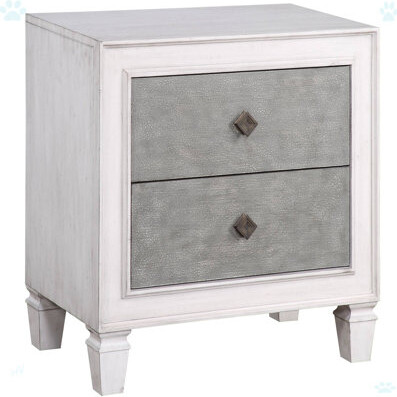 One Allium Way 2-Drawer Nightstand For Bedroom
