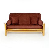 Thumbnail for your product : Futon Covers LS COVERS CLARET FULL FUTON COVER, Full Size Fits 6-8in Mattress, 54 x 75 Inch