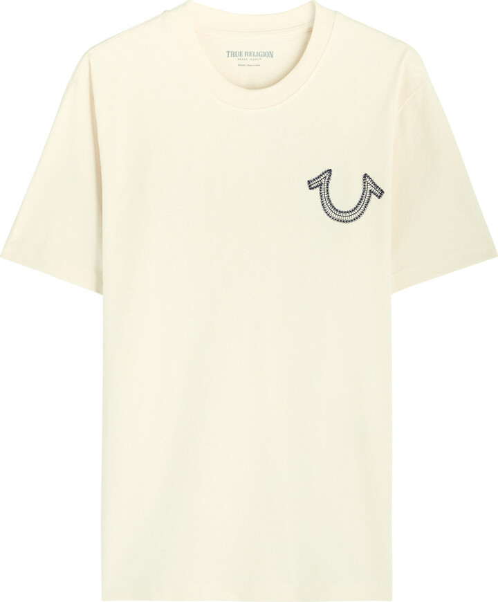 True Religion Skeleton Logo-embroidered Cotton T-shirt