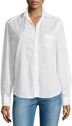 Frank And Eileen Eileen Button-Front Poplin Shirt, White