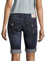 Thumbnail for your product : True Religion Roll-Up Denim Shorts