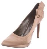 Thumbnail for your product : Lanvin Satin Bow Pumps