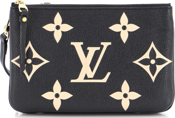 Double Zip Pochette Bicolor Monogram Empreinte Leather - Women - Small  Leather Goods