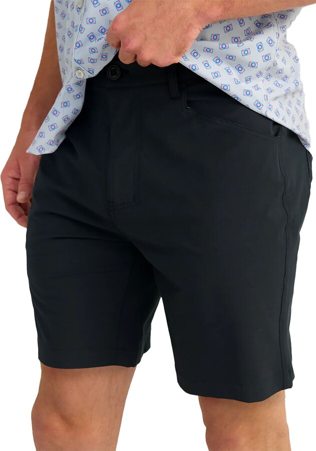 HUK Men's Kona 6-Inch Shorts, Size 32, Black